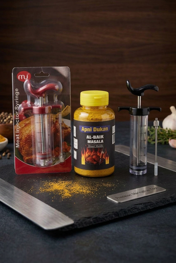 APNi Dukan AL-BAIK MASALA For 5 Kg Chicken + INJECTOR COMBO (2-in-1 Deal)