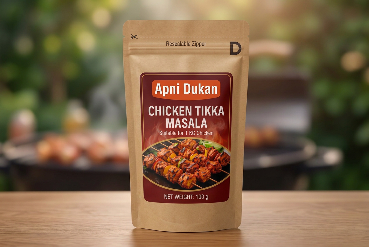APNi Dukan BBQ Party Combo – 4-in-1 BBQ Masala | Chicken Tikka, Bihari Boti, Malai Boti & Tandoori | 400g – for 20 KG Chicken