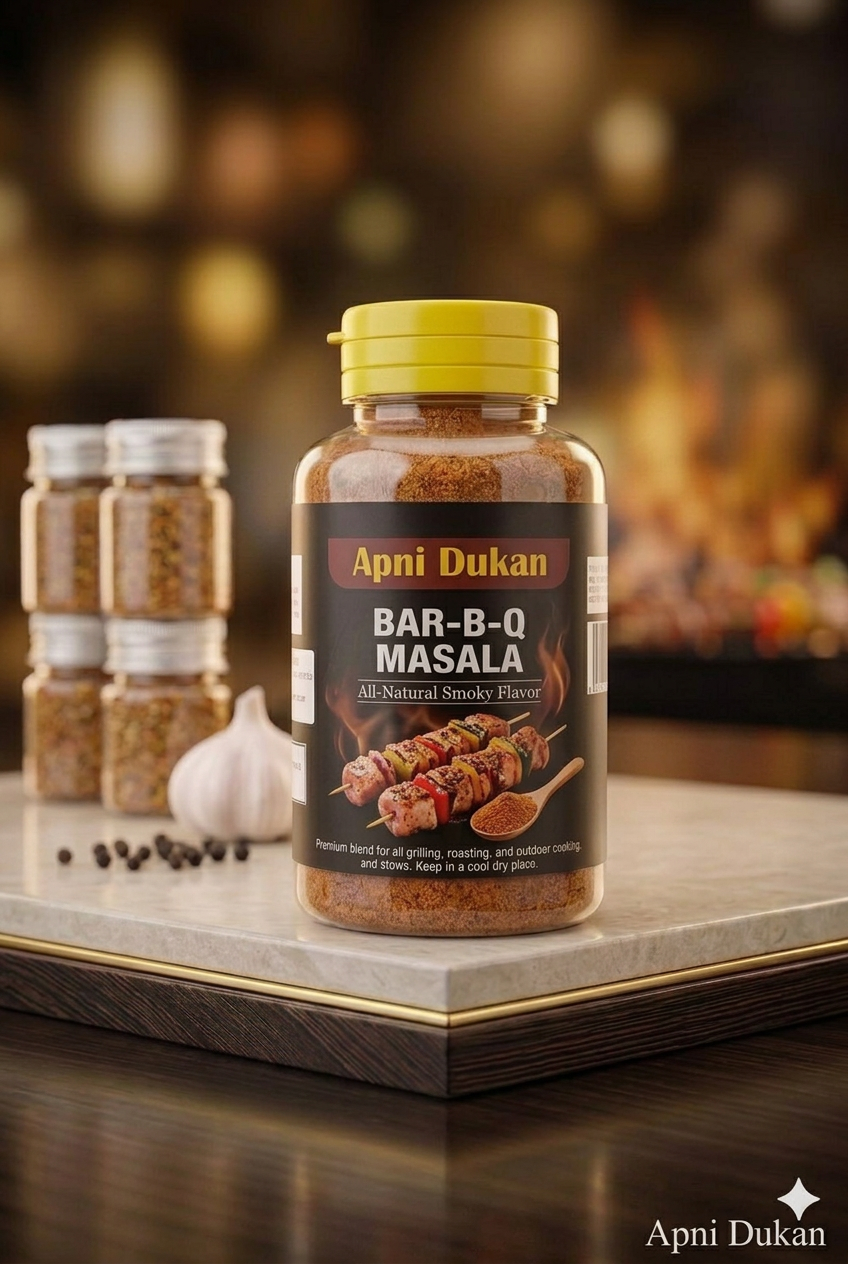 APNi Dukan Smoky Bar-B-Q Masala - Premium, All-Natural BBQ Spice Blend for Grilling, Roasting, and Stews